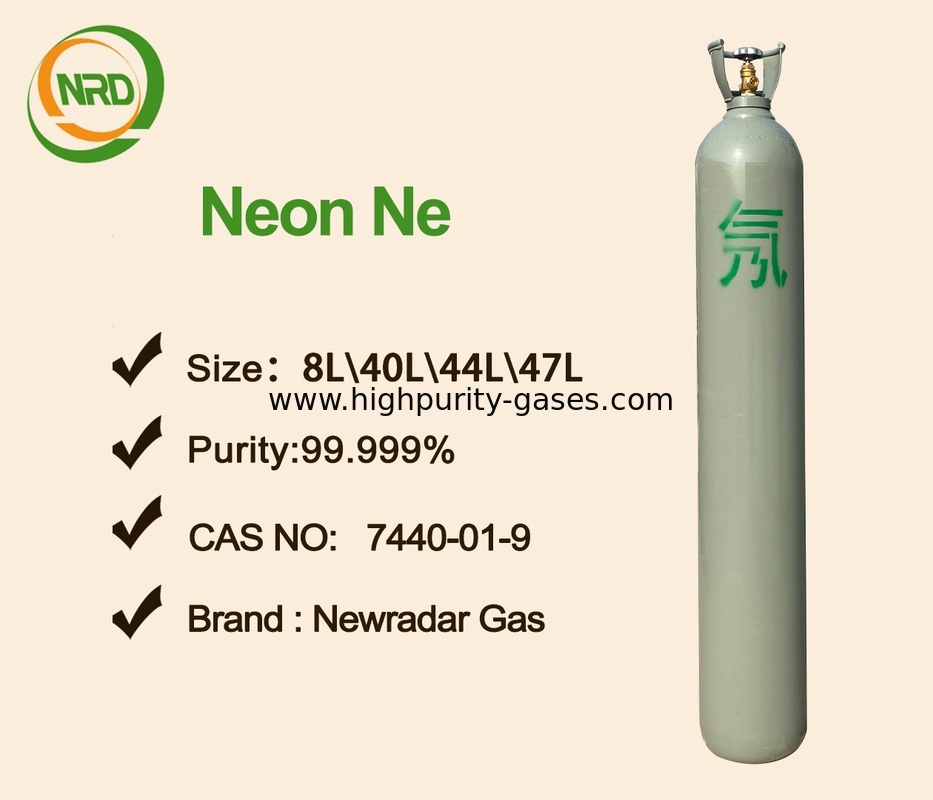 10L Cylinder Packed Neon Gases Msds , High Purity Gases CAS No 7440-01-9